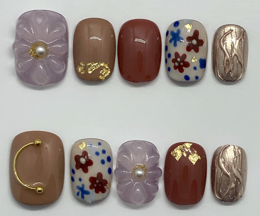 Golden Petal Mosaic